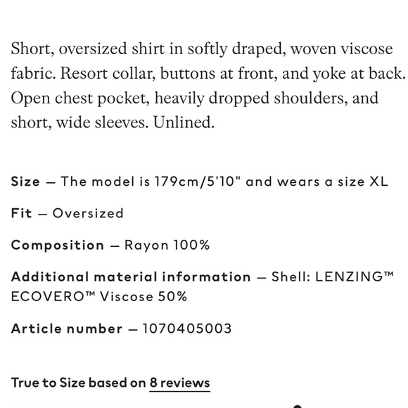 H&M Resort Shirt Plus Size - Picture 7 of 11